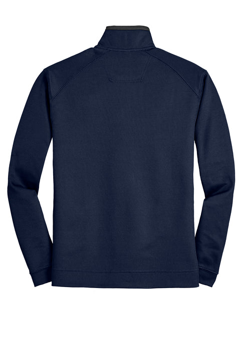 Pinpoint Mesh Quarter-Zip Sweatshirt